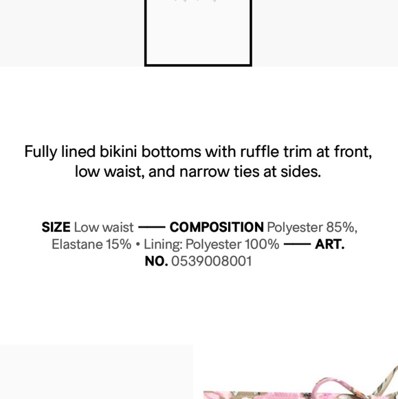 Floral tie string bikini - Picture 3 of 5